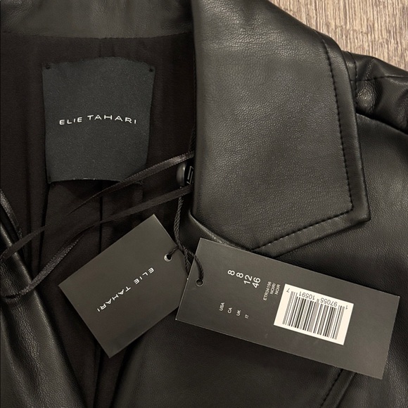 Elie Tahari The Dina Vegan Leather Jacket - Picture 4 of 9